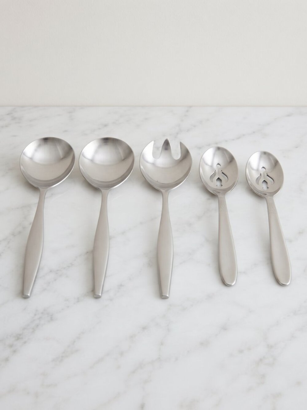 Vintage Stainless Serving Spoon Set International Lauffer 18/8 Japan MCM
